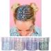 Muxitrade glitter sequin chunky glitter for face nail eyes lips lips hair body make-up glitter sequin for music festival masquerade halloween party christmas ball 4 pcs