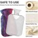Colorful 1L Hot Water Bottle with Plush Cover - Winter Heater for Kids & Adults - Buy Online on GoSupps.com