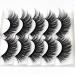 RN BEAUTY 3D False Eyelashes Set - Handmade, Ultra Light, Reusable | Synthetic Fibers & Mink Hair | Soft, Fluffy, Long Wispies for Volume | Makeup Eye Lash Extension - 5 Pairs (3D-C) - Buy Online on GoSupps.com