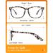 TIJN Blue Light Blocking Glasses - Clear Frame Square Nerd Eyeglasses - Buy Online on GoSupps.com