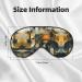 SSIMOO Abstract Geometric Sleep Mask - Adjustable Breathable & Fashionable Eye Mask for Comfort - Black | International Shipping Available - Buy Online on GoSupps.com