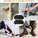 Wllhyf Heel Cushions for Women's & Men's Shoes | Reusable Self-Adhesive Heel Protectors - Soft Comfortable Fit for Oversized Shoes (Black) - Buy Online on GoSupps.com