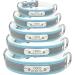Senristar Personalized Reflective Leather Dog Collar - Engraved Name Tape for Small Medium & Large Dogs & Cats - Adjustable 3.0 cm Wide 45-55 cm Neck Blue - Buy Online on GoSupps.com
