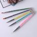 Waldd 5-Piece Nail Art Brush Set - Double Ended Dotting Tools with Multi-Colored Nail Brushes for Manicure Care - Buy Online on GoSupps.com