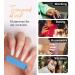 Morily Pink Ombre Coffin Fake Nails - UV Finish French Tip Glossy Medium False Stick On Nails for Women - 24Pcs in 12 Sizes - Buy Online on GoSupps.com