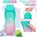Buy Codicile 2L BPA-Free Drinking Bottle with Straw & Time Marking - Leak-Proof Fitness Hydration Bottle in Green & Pink for Yoga Running & More - Buy Online on GoSupps.com