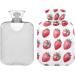 Naanle Sweet Strawberry Heat Bottle - 1L Transparent Hot Water Bottle for Bed Hand & Feet Warmer - Pain Relief & Heat Therapy International Shipping - Buy Online on GoSupps.com