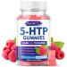 5-HTP Gummies 300mg 5-HTP Supplement with 200mg L-Theanine & 50mg GABA GABA Supplements for Adults Sugar Free Raspberry Flavor 60 Count 60 Count (Pack of 1)