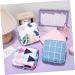 Goohochy 4-Piece Menstrual & Diaper Bag Set | High Capacity Cotton Storage for Women's Bandages & Feminine Products - Buy Online on GoSupps.com