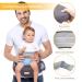 Viedouce Baby Hip Seat Ergonomic Carrier with Seat Belt | Light & Breathable Cotton | Ideal for 4-36 Months - Dark Gray - Buy Online on GoSupps.com