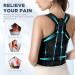 KKM Back Brace Posture Corrector for Men & Women | Adjustable Lumbar Support & Neck Shape | Black (Large 38-45 Inch - Buy Online on GoSupps.com