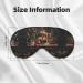 Merry Christmas Print Unisex Sleep Eye Mask | Soft Comfort Eye Shade for Travel Yoga & Shift Work - Buy Online on GoSupps.com