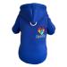 Izefia dog hoodie dog hoodies clothing fleece dog sweater winter sweatshirt warm cotton loop basic dog hoodie for little dog puppy cat blue m m blue