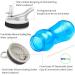 21oz Curved Design Water Bottle with Straw 2 Pack - BPA Free, Leakproof, Easy to Grasp, Portable for School Kids Boys Girls - Blue - Buy Online on GoSupps.com