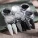 6 Jars Nail Glitter Powder Black White Silver Dust French Nail Sugar Glitter for Manicure Decorations - DIY Crafts - Buy Online on GoSupps.com