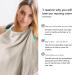 Soft & Breathable Cotton Breastfeeding Cover - Still Towel Snack Apron | Ideal Gift for Moms - Khaki - Buy Online on GoSupps.com