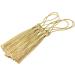 20PCS Mini Silky Handmade Tassels for DIY Crafts - Light Gold - Buy Online on GoSupps.com