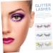 minkissy 3 Pairs Colored False Eyelashes False Lashes Glitter Eyelashes Halloween Makeup Eyelashes Makeup Eye Lashes Halloween Costume Cosplay Lashes End of Eye Sequins 3d Chemical Fiber - Buy Online on GoSupps.com