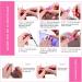 Semi Cured Gel Nail Strips - 16 Pcs Glitter Self-Adhesive Polish Stickers French Manicure Kit - Hot Pink - Buy Online on GoSupps.com