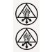 Tattoo stickers for Constantine's arm Alchemical Symbol Red King Tattoo Sticker Role playing props 2 tattoo stickers per set