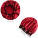 JINHU Silk Bonnet Satin Sleep Cap 3 Pcs - Wide Elastic Band for Night Sleep - Hair Loss - Curly Long Hair - Black Women - Buy Online on GoSupps.com