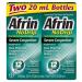 Afrin No Drip Severe Congestion 12 Hours Relief Nasal Decongestant Bottle, 0.67 Fl Oz (Pack of 2)
