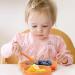 Qshare Baby Suction Plate with Spoon and Fork - Non Slip Silicone Plate for Self Feeding Training - Divided Weaning Plates for Baby Toddler (Yellow) - Buy Online on GoSupps.com