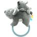 BIGSPINACH Rattle Pal with Teether Plush Character Gentle Rattle Sound & Soft Teether Parent-Child Koala Grey