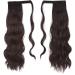 FESHFEN 60cm Long Wavy Ponytail Extension in Black Cherry Brown - Clip-in Synthetic Hairpiece for Women 23.62 inch - Buy Online on GoSupps.com