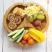 Bamboo Bamboo Baby Plate - Suction Cup Toddler Plate for Baby-Led Weaning | Non-Toxic | Cool to The Touch | Divider Cherry Design - Buy Online on GoSupps.com