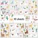 WENSHEN Llama Temporary Tattoo 10sheets Alpaca Fake Tattoos Waterproof Birthday Party Favors for Kids Girls Adult