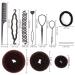 21pcs Girls Hair Bun Donut Maker Set with Bobby Pins - Stylish French Twist Styling Kit for Women and Girls - Buy Online on GoSupps.com