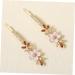 Angoily 1 Pair Rhinestone Flower Hair Clip Wedding Hair Accessories Rhinestone Bobby Pin Star Hair Clips Hair Barrettes Purple European and American Back of Alloy Rhinestone - Buy Online on GoSupps.com