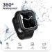  2 in 1 Goton for Waterproof Apple Watch Screen Protector 44mm Case SE Series 6 5 4 360 Protective PC Face Cover Built-in Tempered Glass Front & Back Bumper for iWatch 6 5 4 SE 2022 Accessories Black 44mm - Buy Online on GoSupps.com