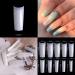 YAWALL French Nail Tips 500 PCS White Half Cover False Nails - DIY Finger Extension - Buy Online on GoSupps.com