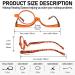 MMOWW Makeup Reading Glasses - Orange 2.5x Magnifying Makeup Glasses for Women - Buy Online on GoSupps.com
