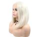 Whiteblond Synthetic Bob Wig for Women | Ice Blonde Short Haircut | Flawless Hairline | Perfect for Parties & Weddings | 35.6 cm Replacement Wig - Buy Online on GoSupps.com