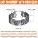 Wollet Magnetic Copper Ring for Arthritis - Adjustable Health Benefits for Men & Women - Stylish Silver Design (CPR-0915S) - Buy Online on GoSupps.com