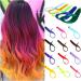 Feather Hair Extension Kit Synthetic Long Straight Rainbow Highlight Colored Hair Extensions Clip Pink Purple Green Yellow (Color : 17 Size : 22inches) 22inches 17 - Buy Online on GoSupps.com