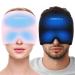 itherau migraine mask headache mask 360 cover adjustable migraine cap migraine relief cap cold warm compress cool pads gel for headache swollen eyes sinuses pink+black