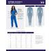 Sivvan Women's Scrub Set - Mock Wrap & Cargo Pants, Medium Royal Blue - Buy Online on GoSupps.com