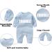 Culbutomind Baby Twins Bodysuits Double Trouble Romper Set with Hat - Unisex Newborn Outfit (0-3 Months) - Buy Online on GoSupps.com