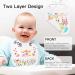 12-Piece Baby Bib Painting Set | Colored Textile Pins & Stencils | DIY Baby Shower Gift | Double-Sided 22x18 cm - Buy Online on GoSupps.com