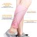 Calf Bandage Compression Sleeves for Pain Relief | Waden Compression Stockings Without Foot for Men & Women | Support for Training Cycling & Running - Pink M - Buy Online on GoSupps.com