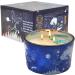 Cello Celestial Large Scented Candles with Turquenite Gemstones. A Blue Crystal Candle The Perfect Astrology Gift. Crystal Gifts Candles for Men Or Candles Gifts for Women - Anxiety Relief Crystal. Turquenite Large
