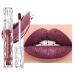 NVOQILIN Metallic Matte Lip Gloss Long Lasting Waterproof Pigmented Non-sticky Shiny Liquid Lipstick