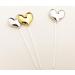 Buy Ailexi Handmade 10-Piece Reflective Glitter Leather Cake Topper Set - 5 Gold & 5 Silver Hearts for Cakes Cupcakes & Ice Cream - International Shipping Available - Buy Online on GoSupps.com