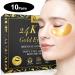 24K Gold Under Eye Masks Reduce Dark Circles Puffiness & Wrinkles (10 Pairs) | International Shipping - Buy Online on GoSupps.com