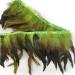Zamplinka Green Rooster Hackle Feather Trim Fringe - 5-7 inch Width Craft Feather for Clothing Accessories and Party Decoration - Pack of 2 Yards - Buy Online on GoSupps.com