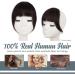 BARSDAR Clip in Fringe Human Hair 100% Real Hair Extensions - Dark Brown French Bangs for Women - Washable and Dye-able - Pack of 1 - Buy Online on GoSupps.com